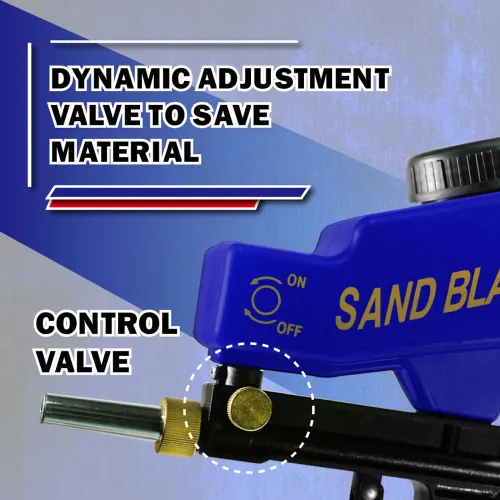 LEMATEC Gravity Feed Portable Sandblasting Gun for remove spot rust dirt paint Sandblaster  gun