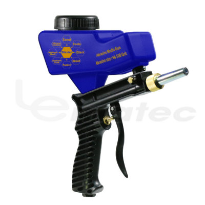 LEMATEC Gravity Feed Portable Sandblasting Gun for remove spot rust dirt paint Sandblaster  gun
