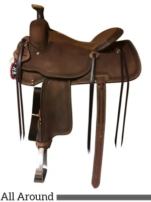 14  to 16  HR Chocolate All Around Trail Saddle 747