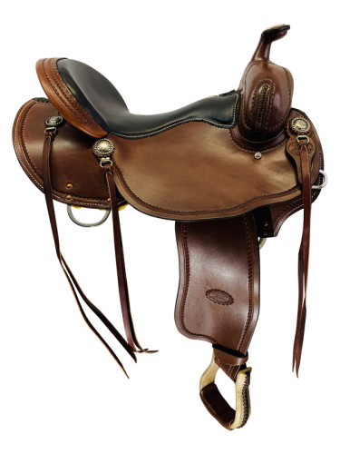 15  to 17  Billy Cook Low Profile BW Trail Saddle 1990