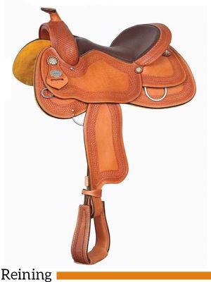 15.5  16  Crates Ladies Tooled Reiner Saddle 4521