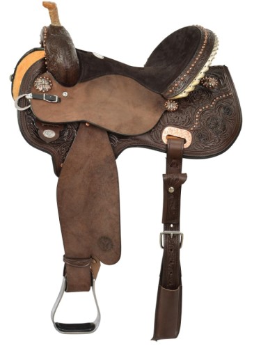 Circle Y Kenda Lenseigne Black Powder Mounted Shooter Saddle 2404 w/Free Pad