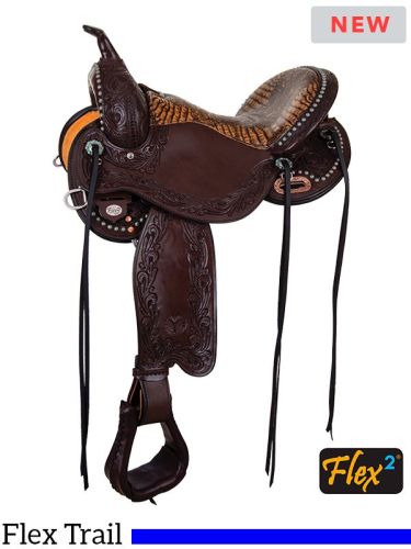 13  to 17  Circle Y Everglade Flex2 Trail Saddle 1681 w/Free Pad