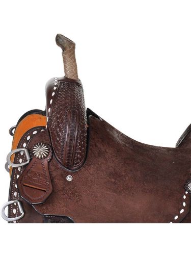 12.5  to 16  Reinsman Team Camarillo Pinwheel Barrel Racer 4235 w/Free Pad