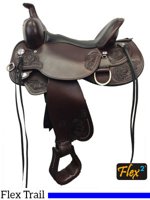 14  to 17  Circle Y Clearwater Flex2 Trail Saddle 2379 w/Free Pad