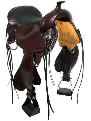 14  to 17  Circle Y Alabama Flex2 Trail Gaiter Saddle 1581 w/Free Pad