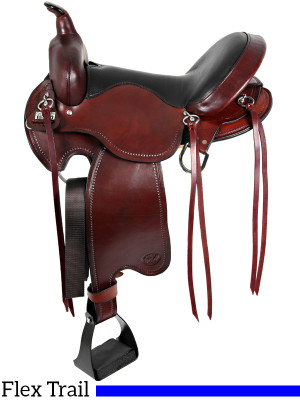 15  to 17  Big Horn Custom Light Flex Tree Trail Saddle 810 811