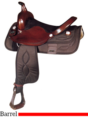 15  16  Big Horn Synthetic Barrel Saddle 282 281