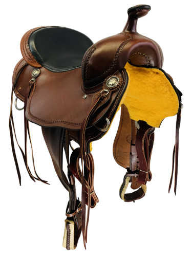 15  to 17  Billy Cook Low Profile BW Trail Saddle 1990