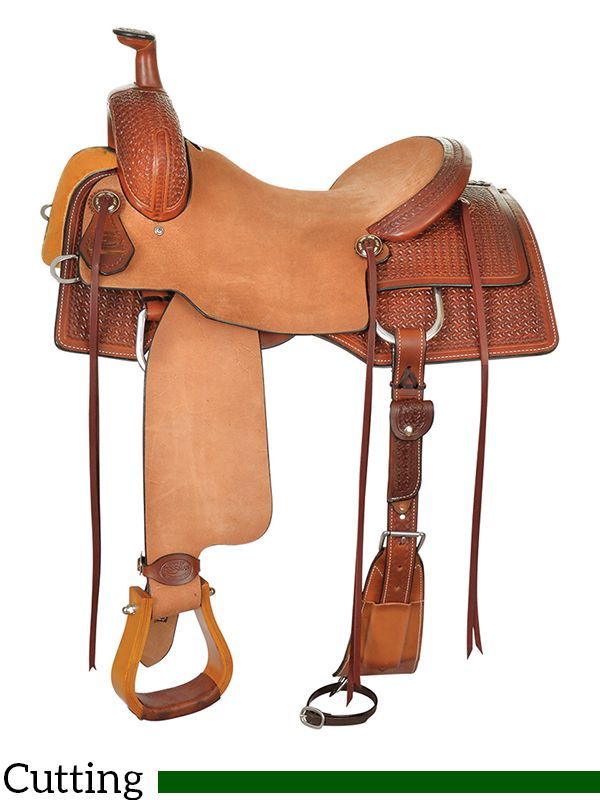 15  to 17  Reinsman Ranch Cutting Saddle 4830 w/Free Pad