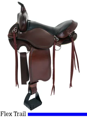 15  to 17  Big Horn Custom Light Flex Tree Trail Saddle 813 814