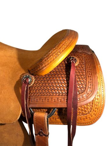 15.5  to 17  HR Hud Roberts Ranch Cutter Saddle 320H