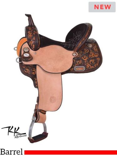Circle Y New Frontier Vintage KK  Barrel Saddle 1509 w/Free Pad