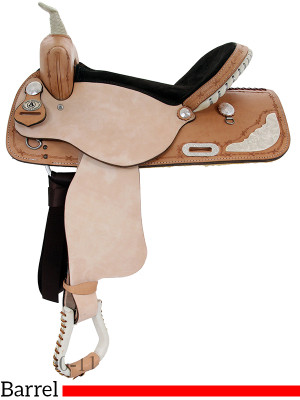 14  to 16  American Saddlery Silver Racer Barrel Saddle 717