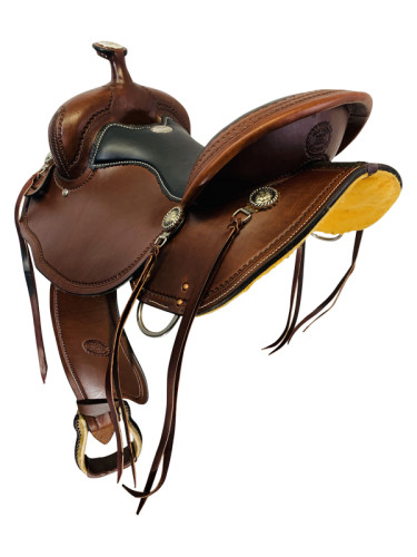 15  to 17  Billy Cook Low Profile BW Trail Saddle 1990