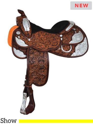 14.5  16  17  Circle Y Vintage Diamond Show Saddle 1954 w/Free Pad