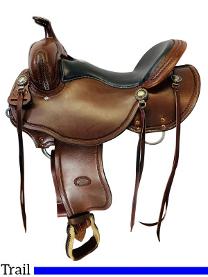 15  to 17  Billy Cook Low Profile BW Trail Saddle 1990