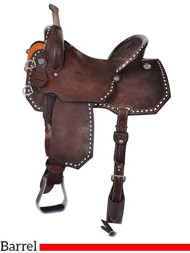 12.5  to 16  Reinsman Team Camarillo Pinwheel Barrel Racer 4235 w/Free Pad