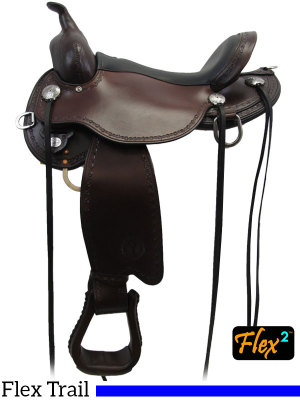 14  to 18  Circle Y Salt River Flex2 Trail Saddle 1667 w/Free Pad