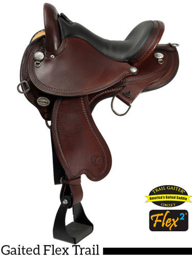 Circle Y Virginia Flex2 Endurance Trail Gaiter Saddle 1588 w/Free Pad