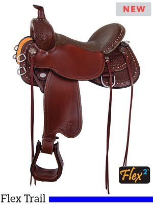 14  to 18  Circle Y Reno Flex2 Trail Saddle 2373 w/Free Pad