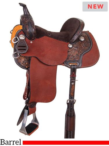 13  to 15  Reinsman Sharon Camarillo BRX Barrel Saddle 4212 w/Free Pad