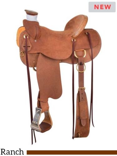 15  to 17  Circle Y SL Ranch Roughout Hardseat w/Free Pad