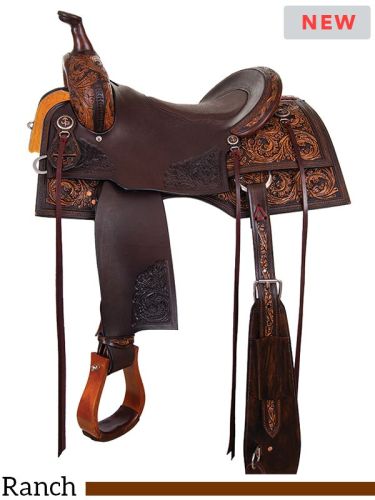 15  to 17  Circle Y Cody Crow Versatility Saddle 1382 w/Free Pad