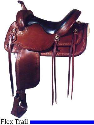 17  Big Horn Extra Wide Flex Trail Saddle 1696