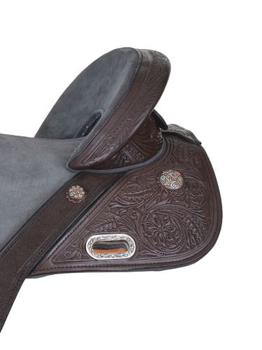 13.5  to 16.5  Circle Y Tammy Fischer Medium Horn Texas Signature Treeless Barrel Saddle 1307 w/Free Pad