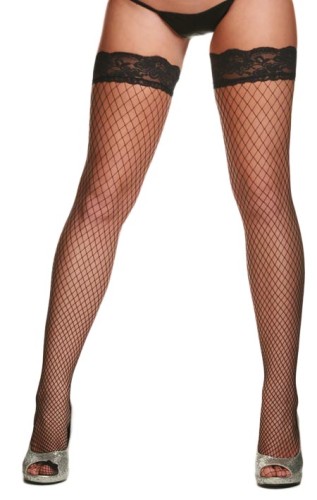 Fence Net Thigh Hi Stockings