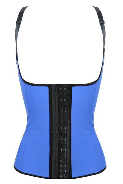 Blue Steel Boned Latex Waist Trainer Vest
