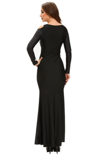 Long Skeleton Dress Adult Halloween Costume
