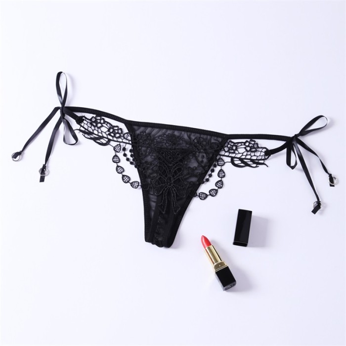 Embroidered & Beaded Lady Knicker