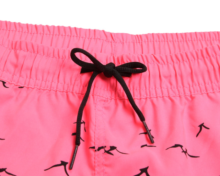 Rosy Sea Gull Printed Women Swim Shorts