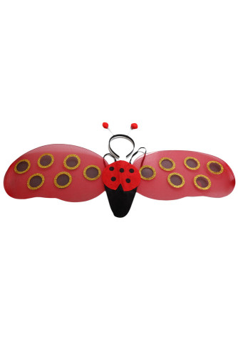 Ladybug Headband & Wings Costume Accessory