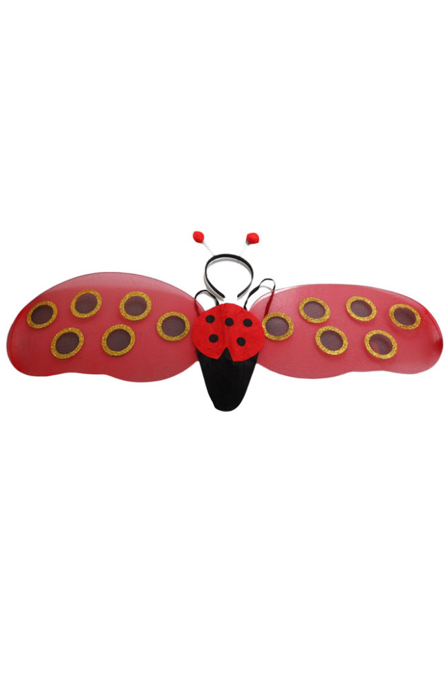 Ladybug Headband & Wings Costume Accessory