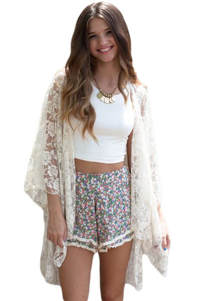 White Lace Kimono