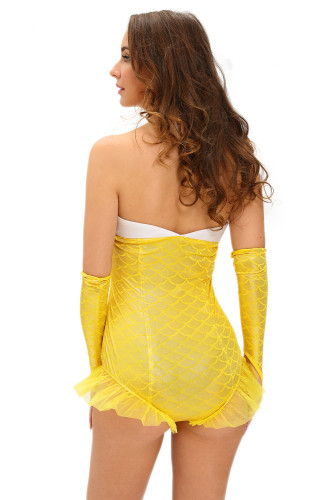 Sexy Glittering Mermaid Romper Costume