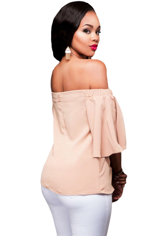 Pink Off-the-shoulder Top