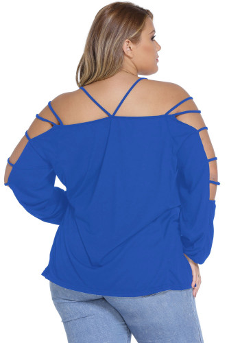Blue Plus Cut out Swing Arm Top