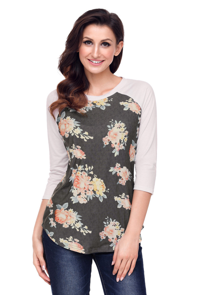 Pink Raglan Sleeve Top