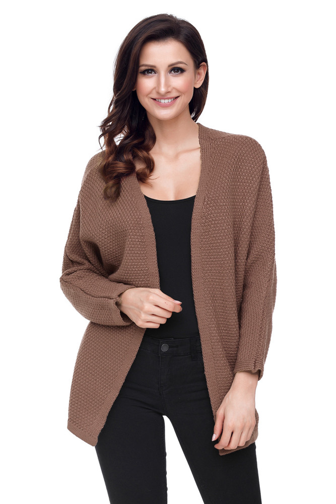 Khaki Windy Morning Waffle Cardigan