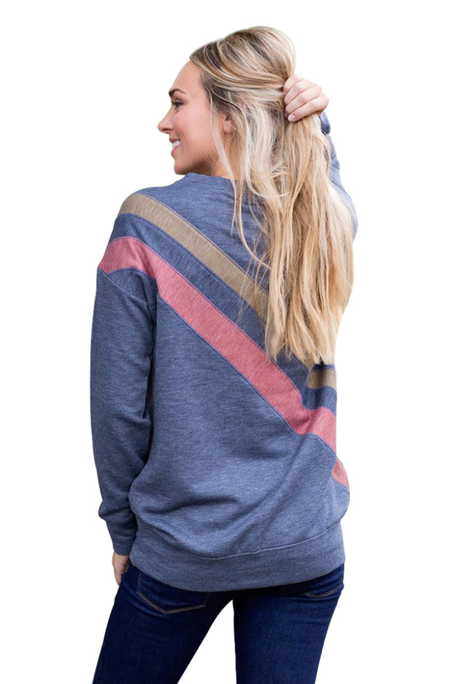 Gray Rays Back Pullover Sweatshirt