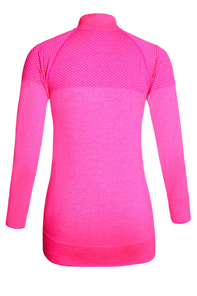 Rosy Atheletic Running Yoga Jacket with Mesh Accent