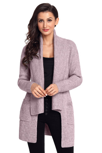 Pink Comfy Cozy Pocketed Cardigan
