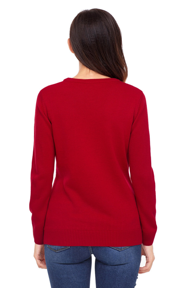 Red Christmas Reindeer Sweater