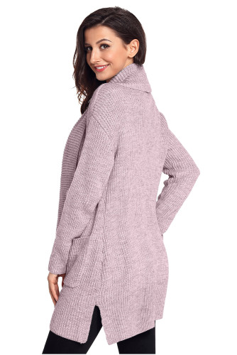 Pink Comfy Cozy Pocketed Cardigan