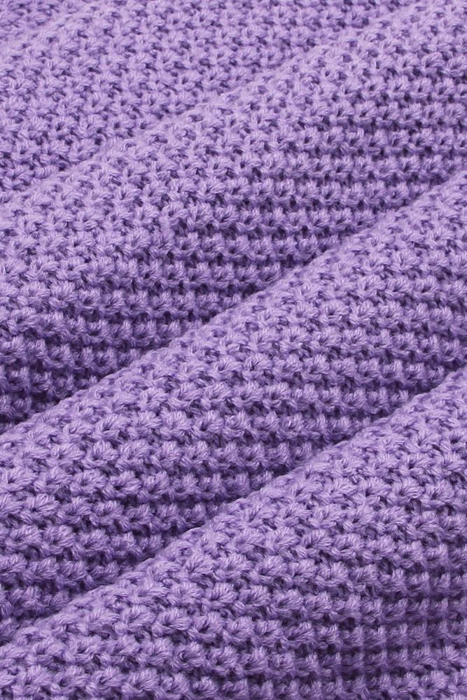 Purple Quality Cotton Knitted Baby Blankets