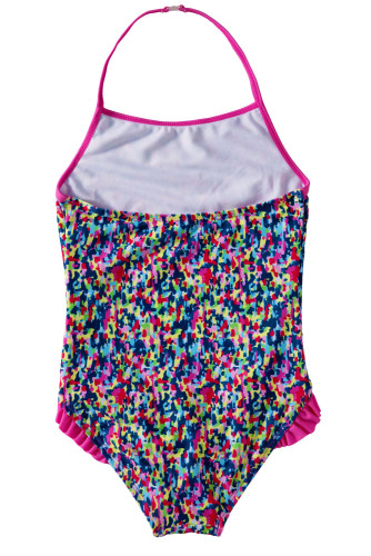 Colorful Ruffle Little Girls’ One Piece Swimsuit